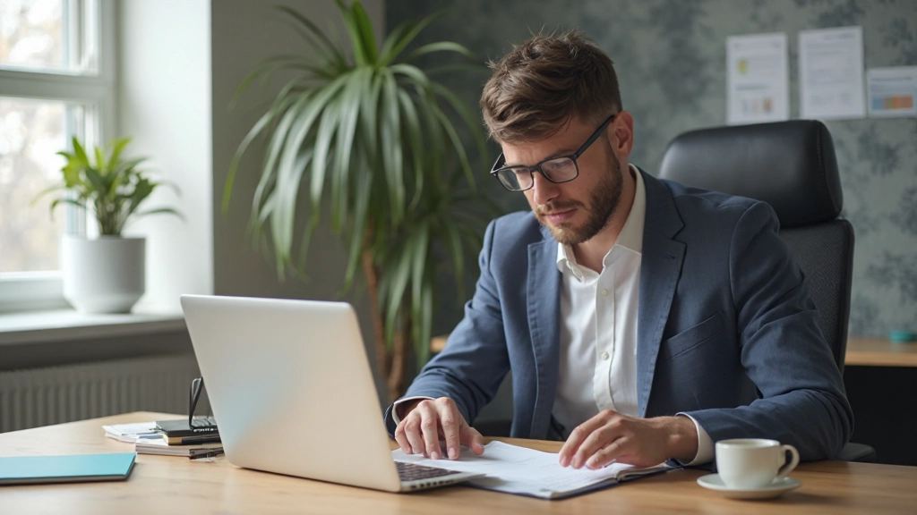 Professionele werkplek met carrièreplanning notebook en laptop op een modern bureau