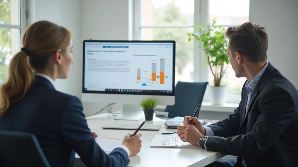 Twee professionals in netwerking event, discussie in kantoor